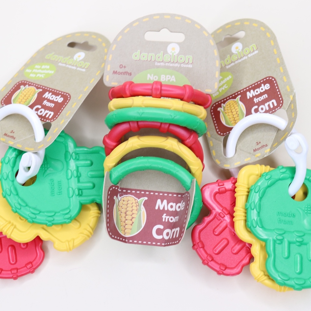 NWT Organic baby teethers with links